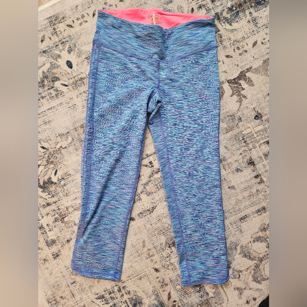 Lilly Pulitzer Blue and Pink Kids Leggings